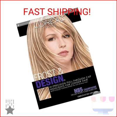 L'Oreal Paris Gorra Escarcha y Diseño Destacados para Cabello Largo, H85 Champagne, Foto 1 de 2