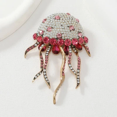 Broche Medusas Océano Animal Verano Prendedor Unisex Moda Joyería Regalo para Ella Él Foto 1 de 4