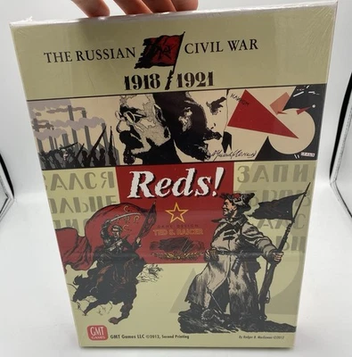 Reds! The Russian Civil War 1918-1921 Board Game GMT Games 2012 2nd Print Sealed - Image 1 of 3