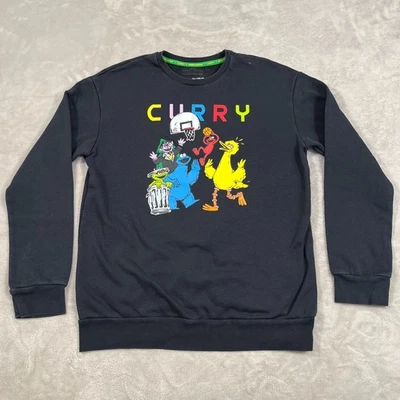 Under Armour x Steph Curry x Sesame Street Sweatshirt Youth XL Black Crewneck - Image 1 of 4