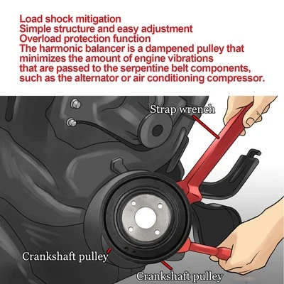 NEW 05072669AA Engine Harmonic Balancer Crankshaft Pulley for Jeep Liberty 2.8L - Image 1 of 4