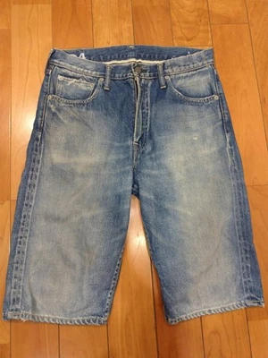 Mens Visvim visvim social sculpture Denim Shorts Python Patch Damage 4 W32 Thors - Image 1 of 4