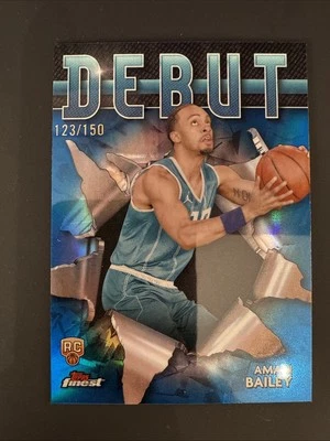 2023-24 Topps Finest Debut D-28 Amari Bailey Blue Refractor /150 - Image 1 of 2