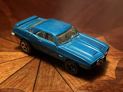 2005 HOT WHEELS CLASSICS '69 PONTIAC FIREBIRD TRANS AM SERIES 3 BLUE LOOSE - Image 1 of 2