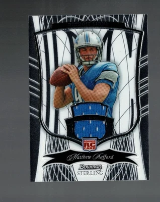 Футболка Мэтью Стаффорда 2009 Bowman Sterling радиоуправляемая Nod 574/749 - Изображение 1 из 2