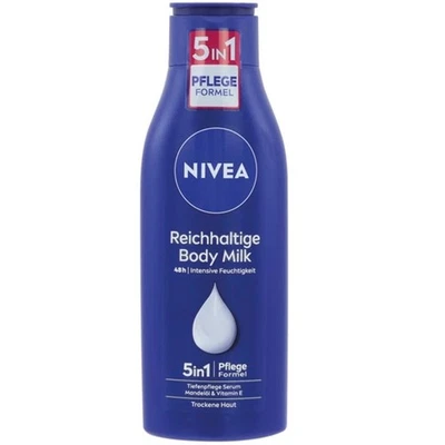 NIVEA Reichhaltige Body Milk 5in1 Bodylotion Körperlotion 250 ml #DA0059 - Bild 1 von 2