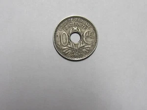 Old France Coin - 1921 Copper-Nickel 10 Centimes - Circulated - Picture 1 of 2