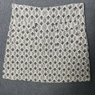 Falda Sans Souci Mediana Negra Plateada Poliéster Algodón 14/16.5 2 Bolsillos Frontales. Foto 1 de 4