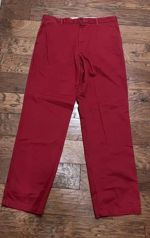 Dockers Men’s Slacks Size 36x34 Red Arkansas Razorbacks Dress Pants, B#12 Cover