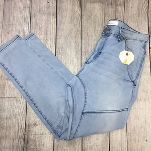 New Supply Jeans Mens Size 32 Slim Fit Light Blue Denim Cotton & Spandex $290 - Picture 1 of 5