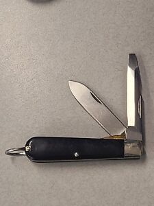 Camillus Pocket Knife TL 29 Electrician Knife Military 2 Blade Made in USA
