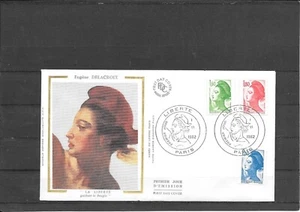France 1982 FDC Marianne Liberty YT 2219 to 2222 - Picture 1 of 1