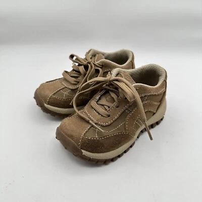 Stride Rite Sneakers Shoes Kids Boys Size 6.5M Brown Leather Chunky Outdoor - Image 1 of 4