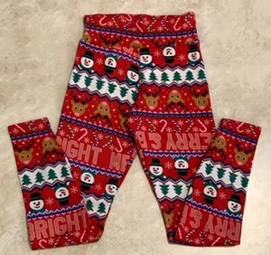 Juniors Christmas Fur Lined High Waist Legging: S-M-L-XL-XXL - Picture 1 of 30