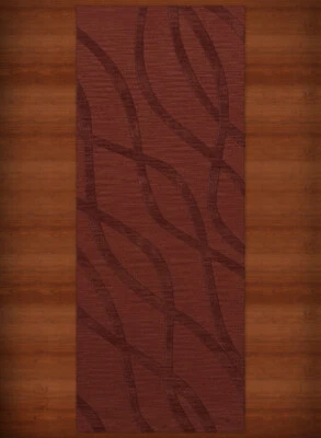 Yellow Transitional Hand Hooked Waves Lines Stripes Area Rug Abstract DV10 - Image 1 of 2