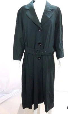 LAUREL зеленый длинным рукавом на пуговицах подпоясанный пальто Sz 2 - Изображение 1 из 4