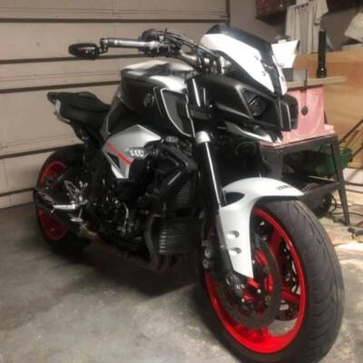 Черные торцевые зеркала для мотоциклов 7/8 дюйма для Yamaha MT-07 MT-09 MT-10 FZ-07 FZ-09 - Изображение 1 из 4