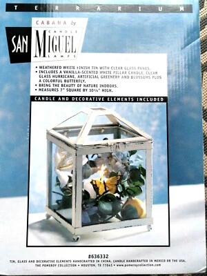 Lámparas San Miguel Interior/Exterior Mesa Agua Mariposa Vela - Nueva Caja Abierta Foto 1 de 4