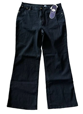 Diane Gilman DG2 New Classic Stretch Wide Leg Denim Jeans Women’s Plus 16 NWT - Image 1 of 4
