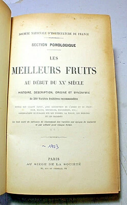 POMOLOGIE/LES MEILLEURS FRUITS AU DEBUT DU XX EME SIECLE/250 VARIETES/EO/1903 - Photo 1/4