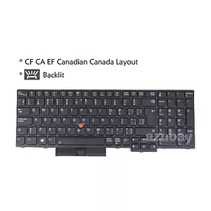Canadian Keyboard for Lenovo Thinkpad T15 Gen 1/Gen 2, P15s Gen 1/ Gen 2 Backlit - Picture 1 of 7