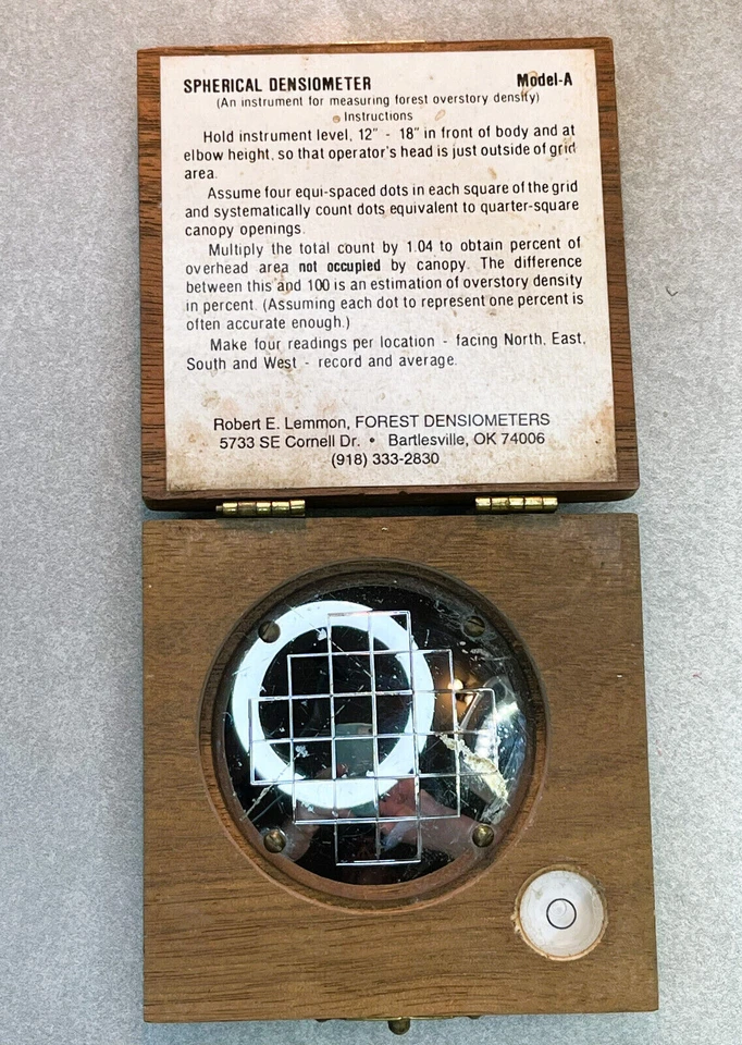 Vintage Forestry Suppliers Spherical Crown Densiometer Natural Wood Gift - Image 1 of 4