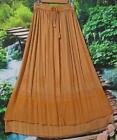 Boho Peasant Tan  Georgette Ruffle Elastic Skirt Fits Many 12 -  22   68-134Cms