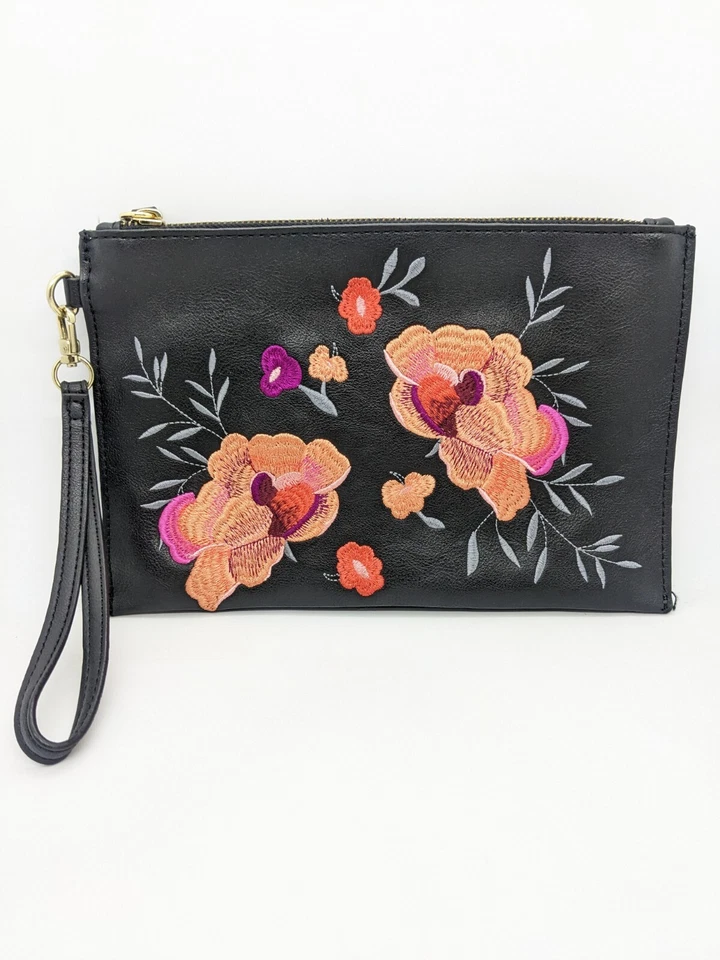 Inc Molyy Party Wristlet Clutch Created for Macy's Black