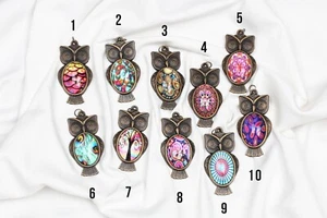 Collar Búho Psicodélico - Moda Boho - Collar Único para Mujer - Imagen 1 de 11