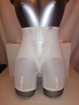 Gaine Panty Bestform 4 Jarretelles Blanche T M - 5550 Vintage 1960-65 - Photo 1/4