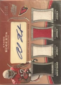 2010 Topps Prime Autographed Relics Level 4#PL4-AR Andre Roberts - Picture 1 of 2