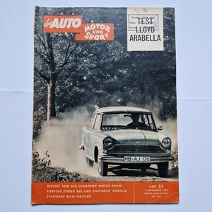 Autozeitschrift: das AUTO MOTOR und SPORT 1959 Nr. 23 Sammlerstück Vintage - Bild 1 von 2