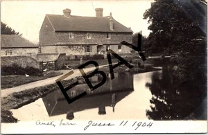 ANSTY SUSSEX ANSTY FARM 1904 FOTO REAL POSTAL VINTAGE - Imagen 1 de 2