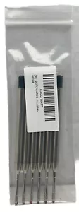 PENNE BASTION RICARICA INCHIOSTRO STANDARD NERO SET 6 cartuccia di ricambio azione bullone - Foto 1 di 3