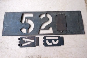 LONDON BUS ROUTE 52 STENCIL PLATE from an STL, WITH A & B STENCILS FOR 52A, 52B - Picture 1 of 4