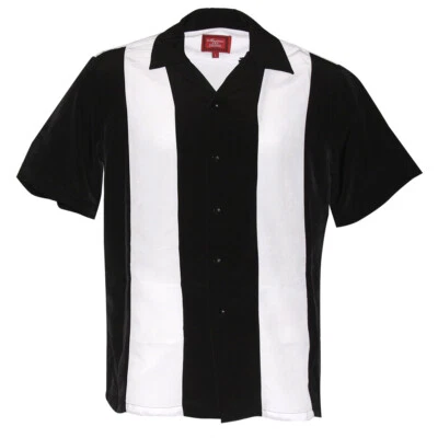 Maximos Men's Retro Classic Bowling Casual Two Tone Dress Shirt Charlie Sheen - Image 1 of 4