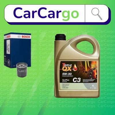 BOSCH Service Kit Fit Volvo V50 1.8 Bi-Fuel Petrol 2009-2010 Filter + TQX 5W-30 - Image 1 of 4