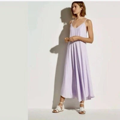 Vestido Vince Doble Capa Correa de Espagueti 2 Piezas Sin Mangas en Lavanda Talla S Foto 1 de 4