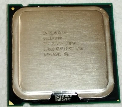 Celeron D 347 SL9KN  3.06 Ghz / 512 / 533 Socket 775 Processore CPU Intel - Immagine 1 di 2