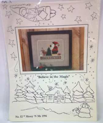 Mosey ‘N Me #52 Believe in the Magic Counted Cross Stitch Chart 1996 Christmas - Image 1 of 3