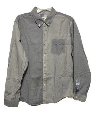 Camisa AG Adriano Goldschmied Para Hombre Talla XL Azul Rayas Manga Larga Abotonada Foto 1 de 4