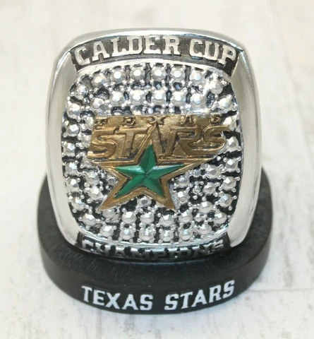 2014 Texas Stars American Hockey CALDER CUP Ring Bobble Dobbles Paper Weight Cover