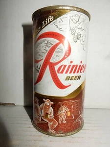 RAINIER Bier Jubiläumsserie Flat Top Bierdose 12.fl.oz. Alles Original 09 - Bild 1 von 7