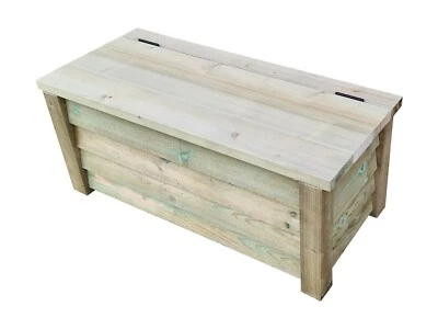 ARBOR GARDEN SOLUTIONS Holz Garten Aufbewahrungsbox Outdoor Möbel Heimspielzeug Terrasse Groß Utility