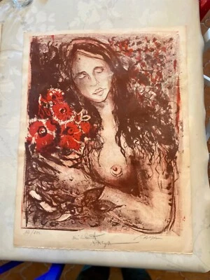 *RAYA*SORKINE*LITHOGRAPHIE*ORIGINALE. 14/100 dimensions 50/66 cm - Photo 1/4