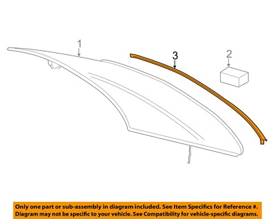 Нижняя крышка заднего стекла Mercedes MERCEDES-BENZ 14-16 S550 от оригинального производителя 2229850009 - Изображение 1 из 2