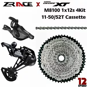 Shimano Deore XT M8100 Group 1X12 Speed MTB Groupset 4 Pcs 50T 52T 12sGROUP - Picture 1 of 12