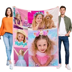 Like Nastya Manta Suave Cama Sofá Acogedor Ligero Regalo de Cumpleaños - Imagen 1 de 11