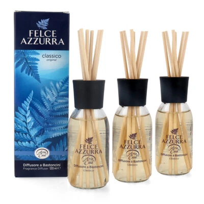 PAGLIERI Felce Azzurra classico Aria di Casa Duftstäbchen Raumerfrischer 3x120ml - Bild 1 von 4