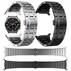 Correa de acero inoxidable estilo AP para reloj Samsung Galaxy Ultra 47 mm correa sin huecos - Imagen 1 de 21